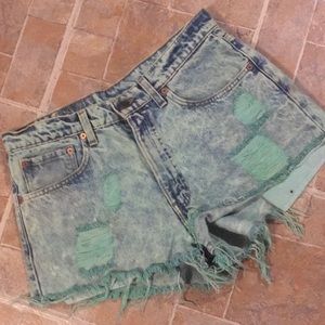 Levi’s distressed cutoff shorts